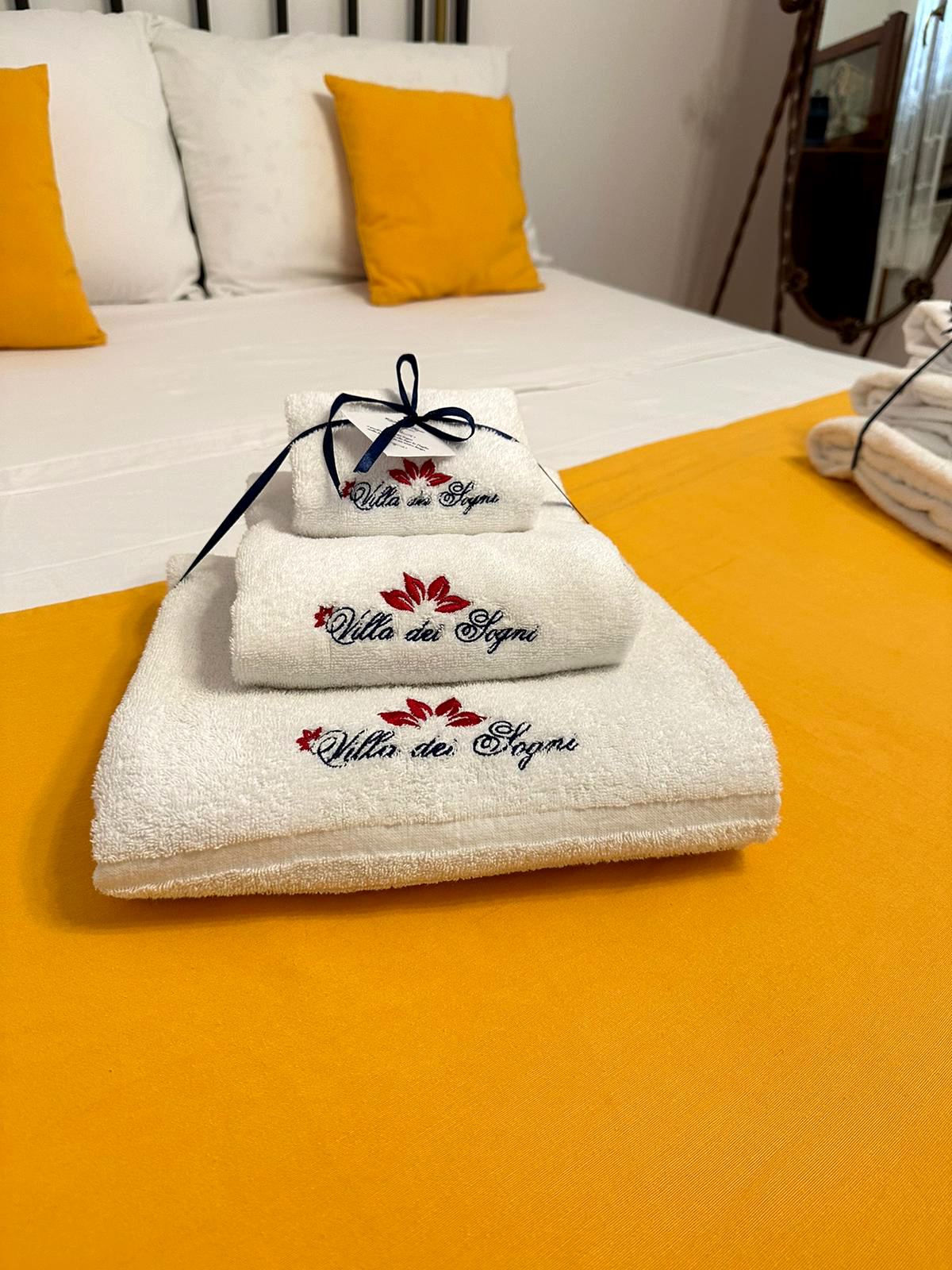 Asciugamani brandizzati Villa dei Sogni